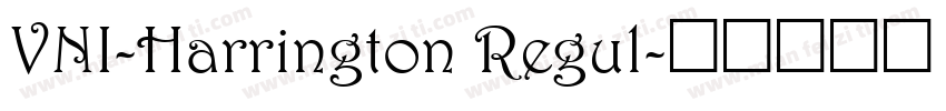 VNI-Harrington Regul字体转换